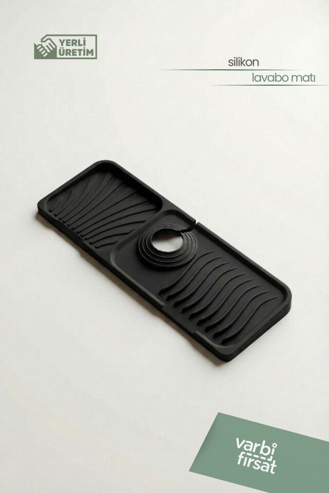 Musluk Matı Elastik Silikon Mutfak Ve Banyo İçin Lavabo Su Tutucu Musluk Ve Batarya Matı