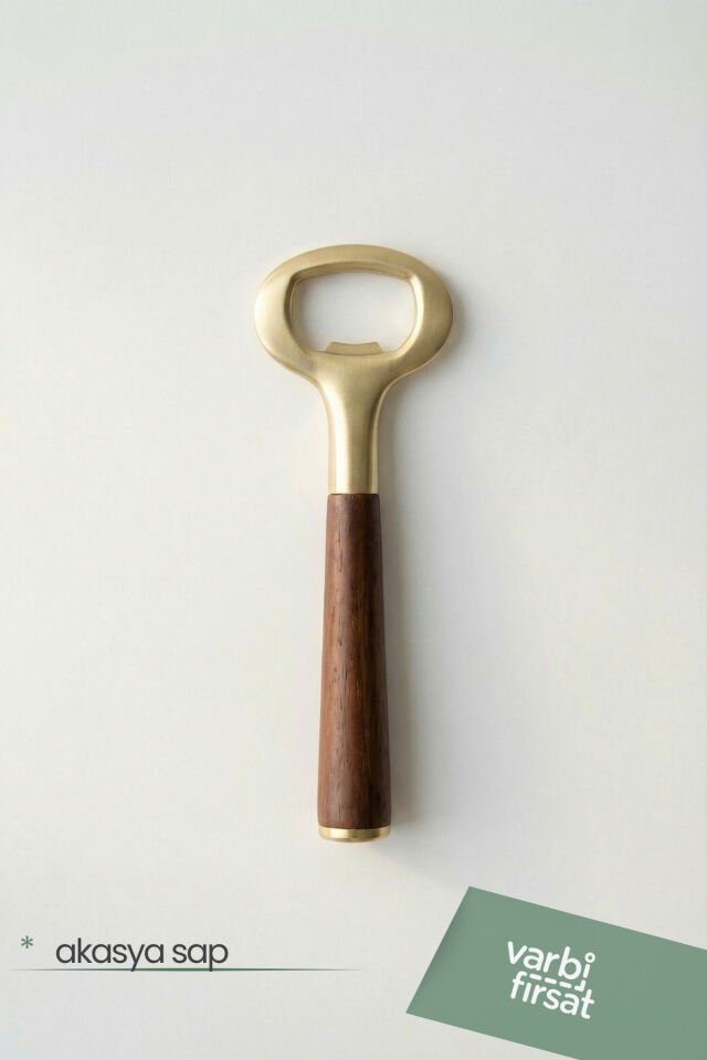 Akasya Saplı Gold Şişe Açacağı Açacak