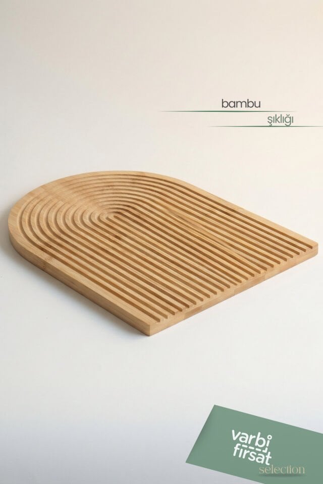 Oval Bambu Sunumluk 24.5 cm x 34.5 cm