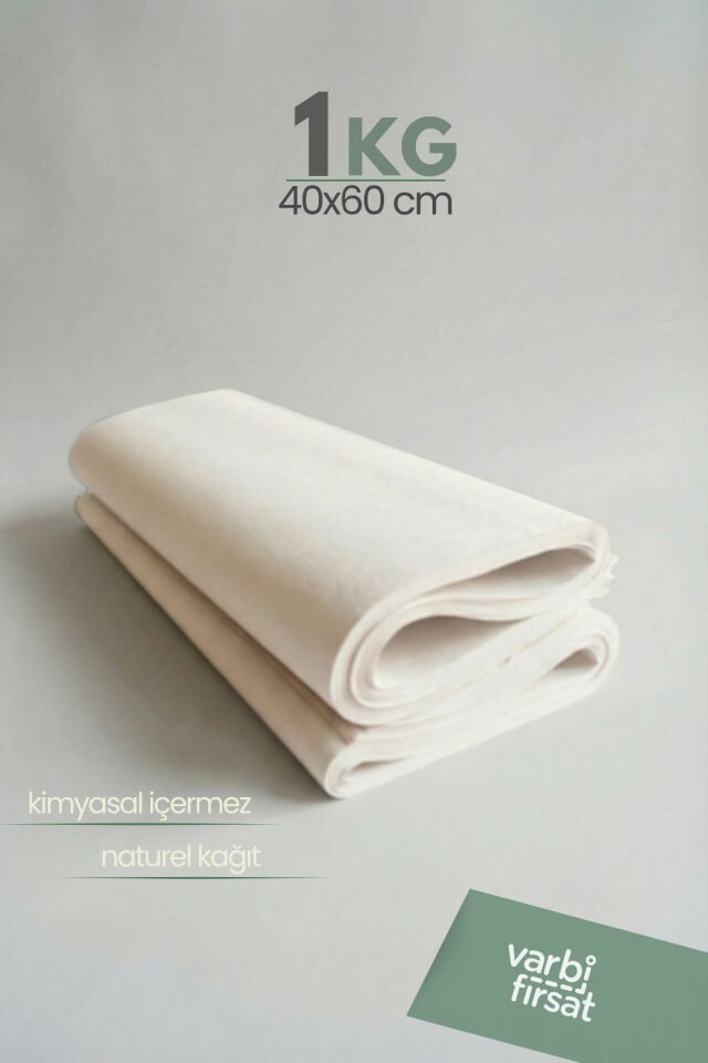 1 Kg 40x60 Tabak - Bardak Sarma Taşıma Taşınma Paketleme Kağıdı Hediye Paketi