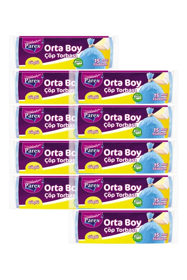 Güçlü Çöp Torbası Orta Boy 10 Pkt