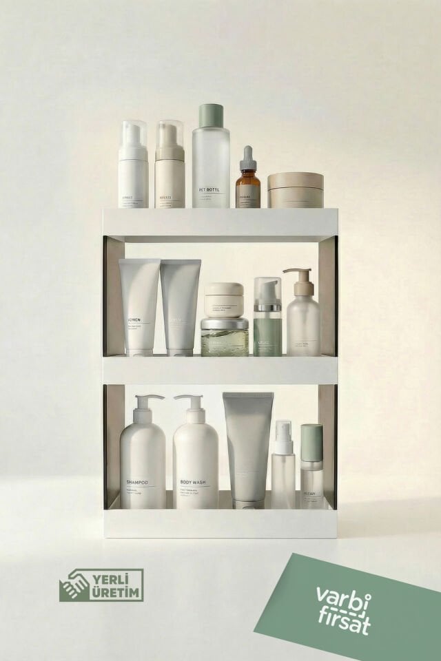 Makyaj, Takı Ve Bakım Ürünleri Organizeri Rafı Standı Çok Amaçlı Düzenleyici Saklama Seti